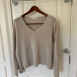 RD Style Taupe V-Neck Sweater